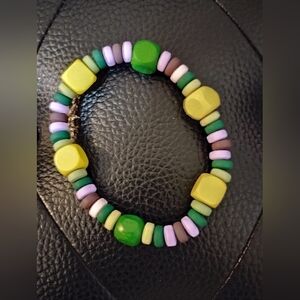 Colorful Beaded Kids Bracelet Whimsical
